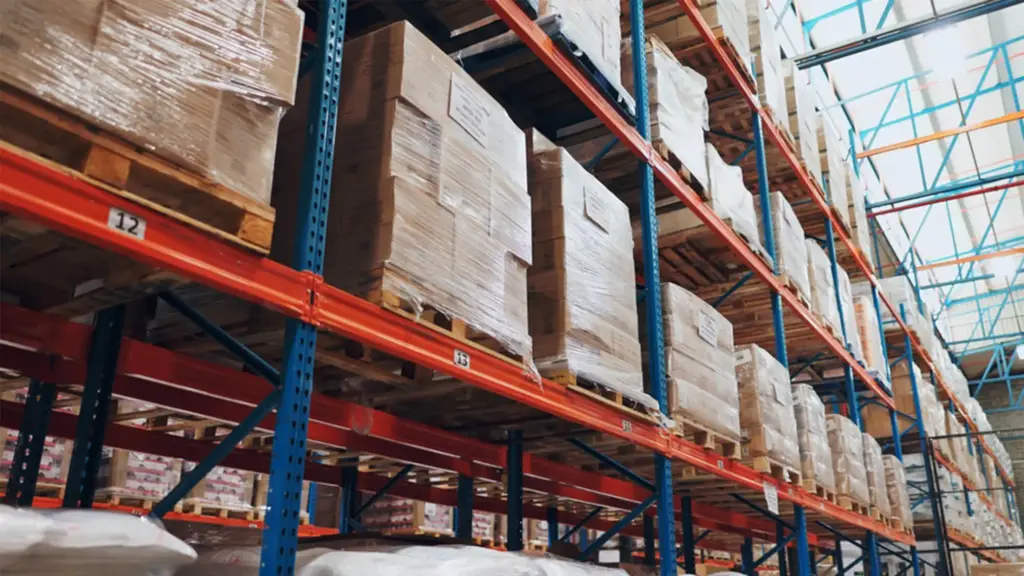 Pallet racking in a Jay Group warehouse